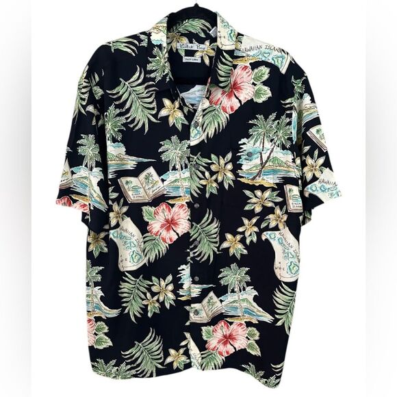 Batik Bay Other - Batik Bay Mens Hawaiian Shirt Tropical All Over Print Size XL. Easy Care Vibrant